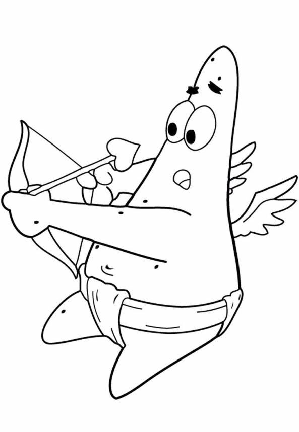Plansa de colorat cu Patrick Ster 26 19